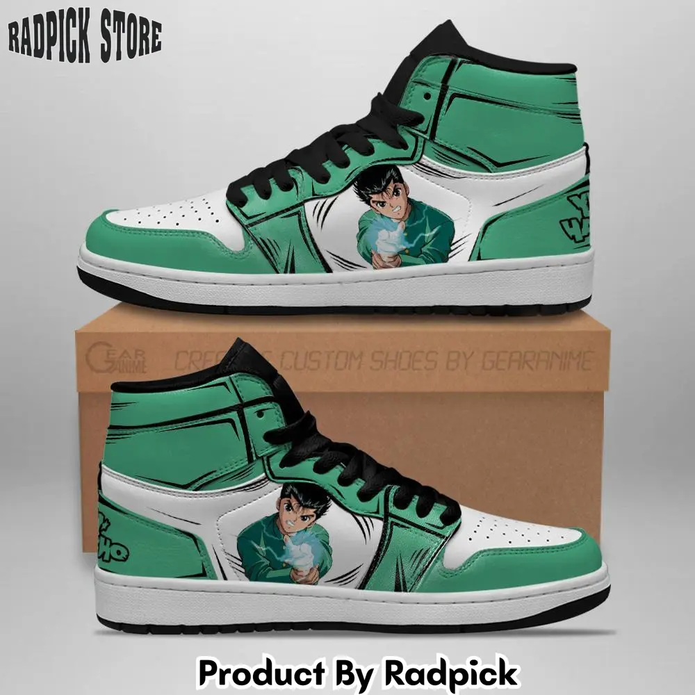 Yusuke urameshi air jordan high top sneakers anime mn08  rp0400414